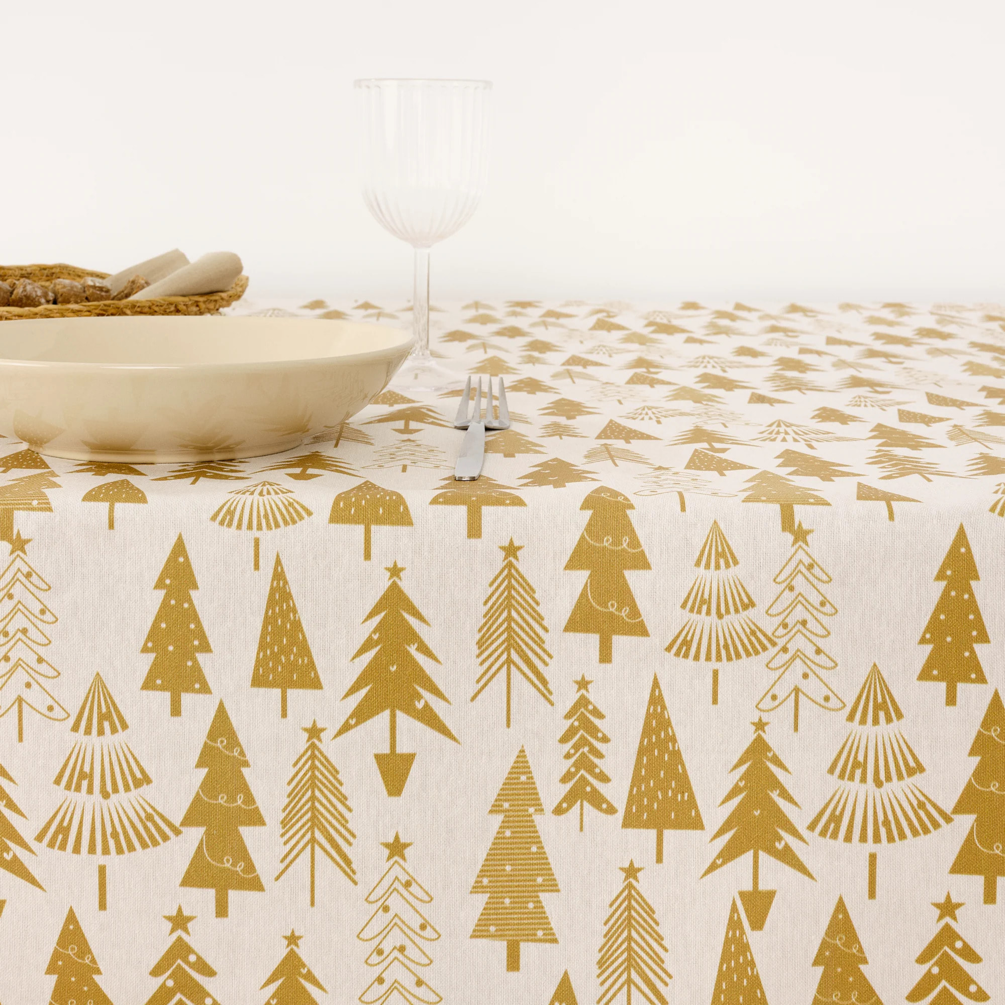 Nappe en résine Anti-tâches Christmas 31 Gold