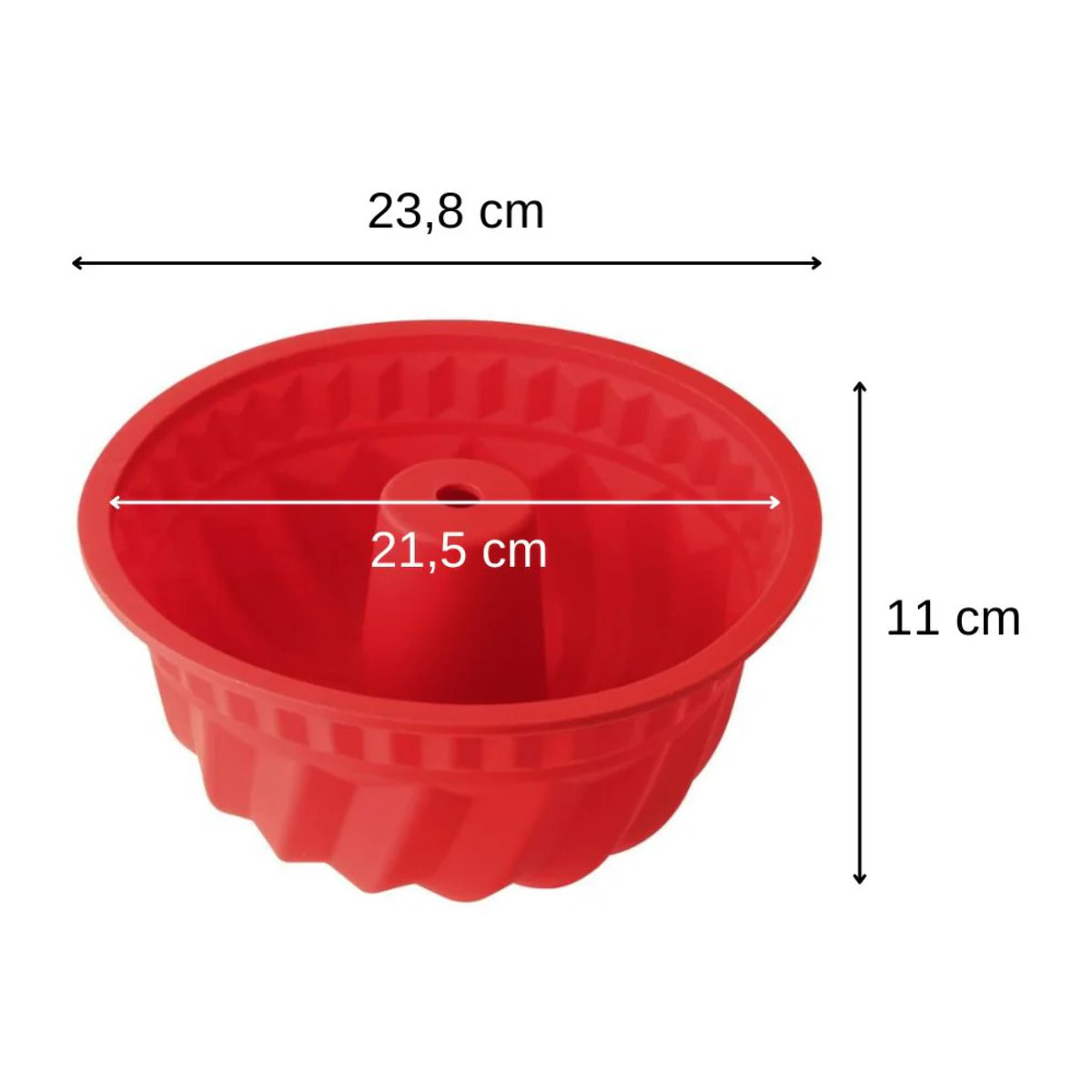 Lot de 2 moules à kouglofs en silicone 21,5 cm Dr. Oetker Flexxibel Love