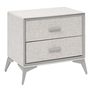 Commode 2 tiroirs Granite gris