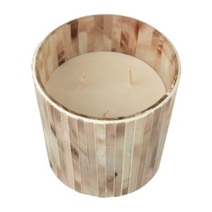 J-Line bougie parfumée Noa - Tender Rose - verre - rose - small - 45H