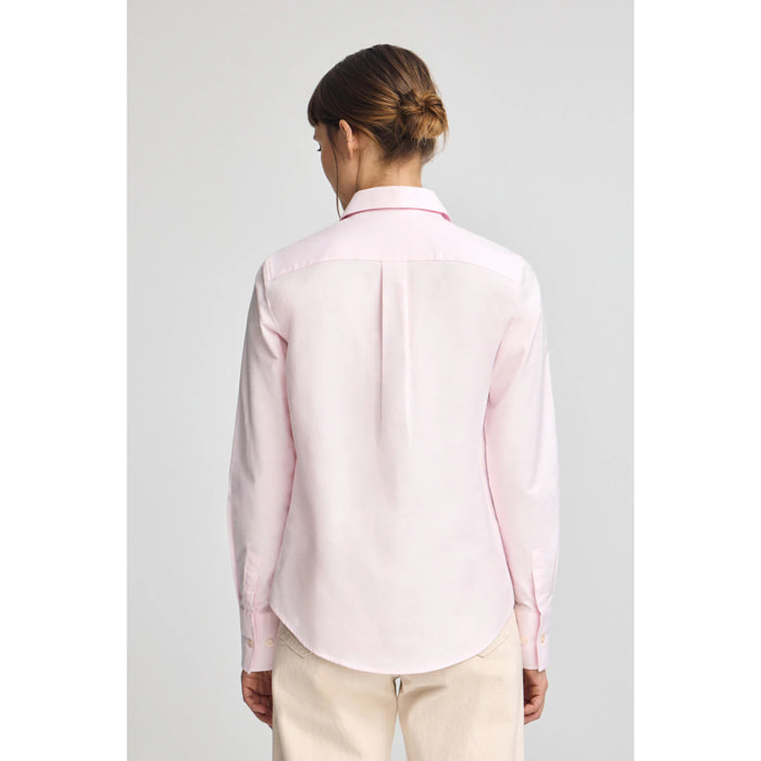 Camicia rosa dal fit dritto con logo Rigby Go