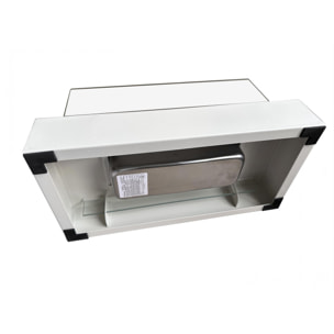 Cheminée à l'éthanol de table avec deux abat-jours en verre trempé