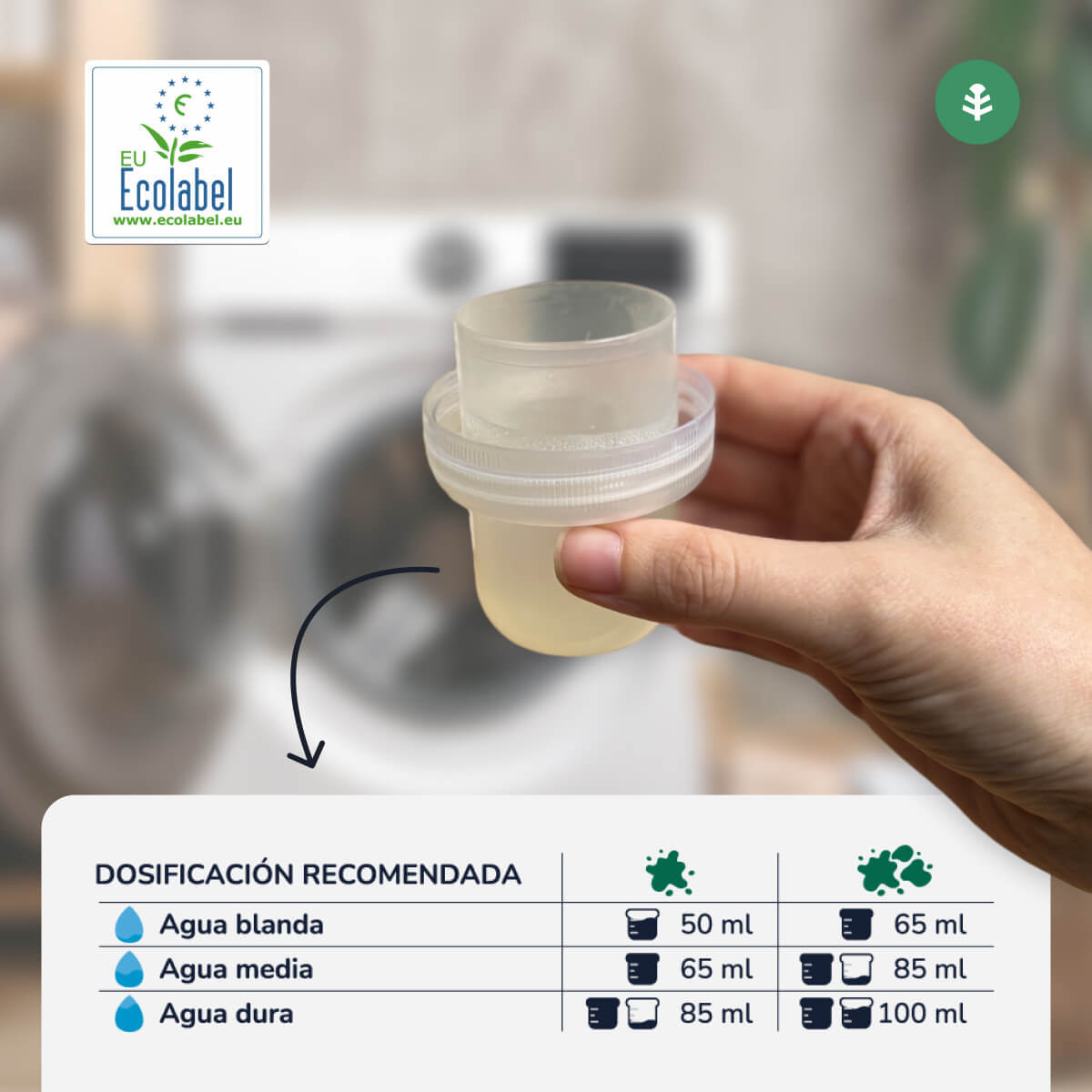 PLANETA HUERTO | Detergente Líquido Ecológico para Ropa Sin Perfume - 1,5 Litros