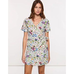 Vestido Corto Blanco - Wrapi