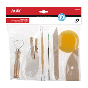 HERRAMIENTA ARCILLA 8 PIEZAS