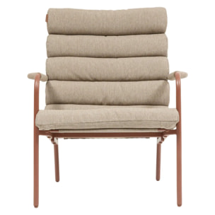 Fauteuil relax de jardin Solani acajou