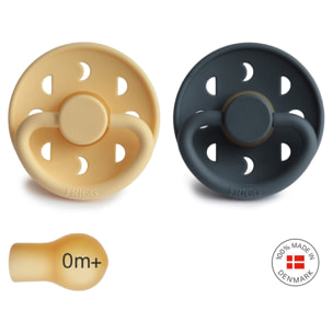 Frigg Pack 2 Chupetes Block Latex Moon Phase