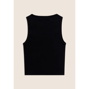 Canotta Cropped con logo FREDDY ricamato