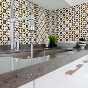 Stickers muraux - Sticker Mural Carrelage adhésif Cuisine Salle de Bain - 30 STICKERS CARRELAGES AZULEJOS LINDIO