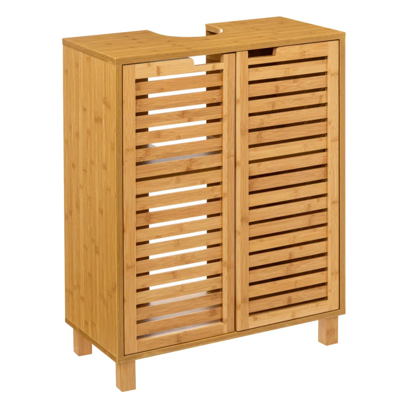 Meuble bas sous lavabo "Sicela" bambou