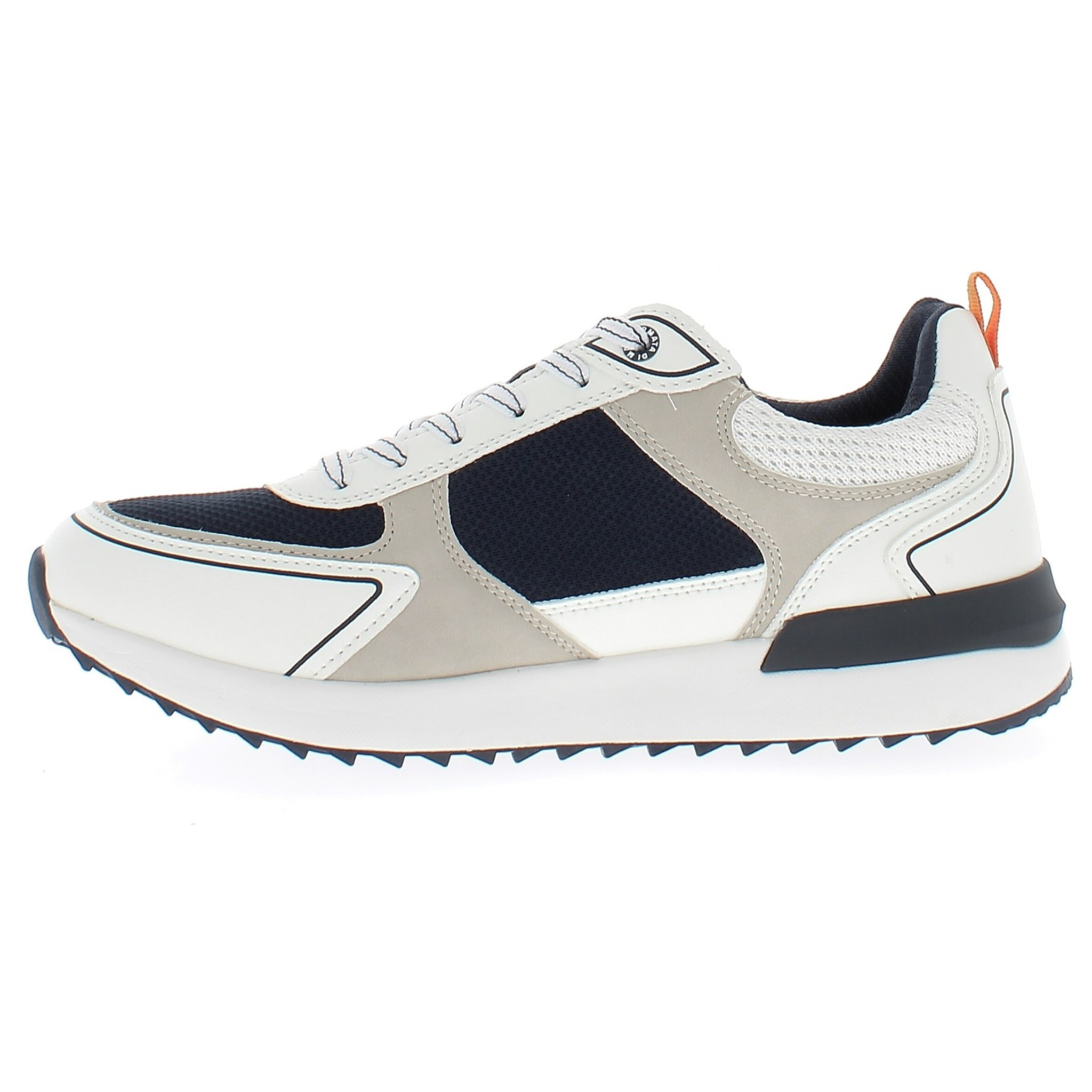 Armata di Mare Scarpe Uomo Sneakers Vintage Running con Soletta Rimovibile in Memory Foam AMU 1N947 Off White Navy