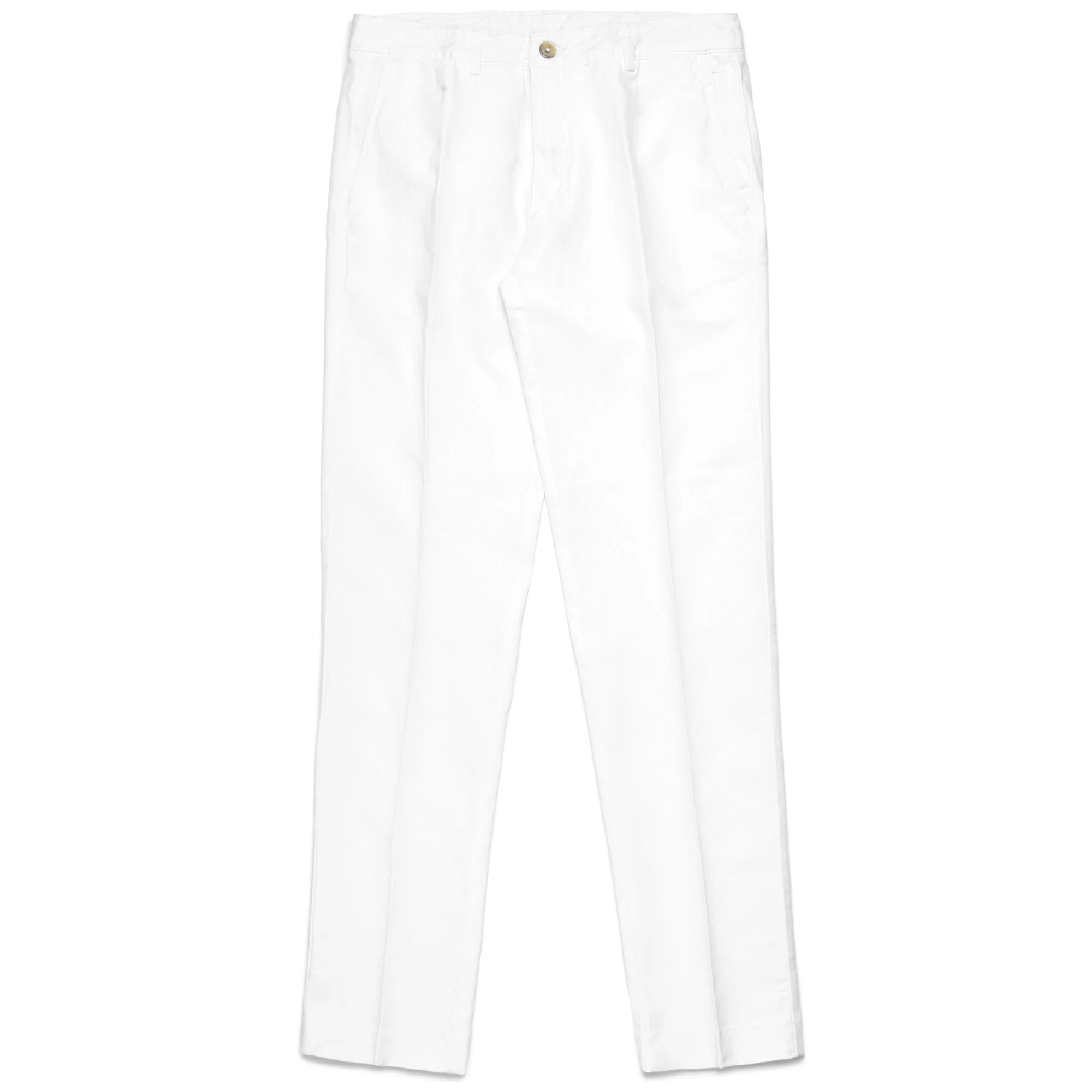 Pantaloni Robe di Kappa Uomo Bianco Jean Linen