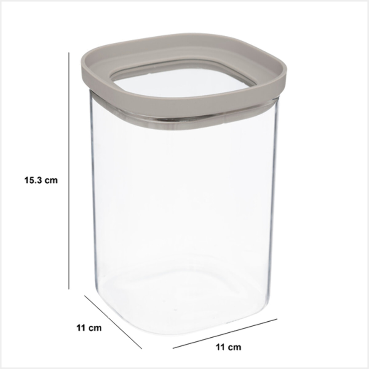 Bocal "Hermet" 1L en verre avec couvercle hermétique