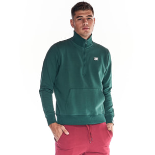 Felpa uomo con zip collo alto linea Basic