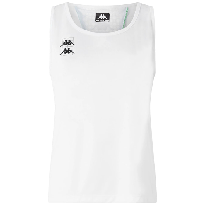 Maglie gioco Kappa Donna Kombat Padel Fre 2 Bianco