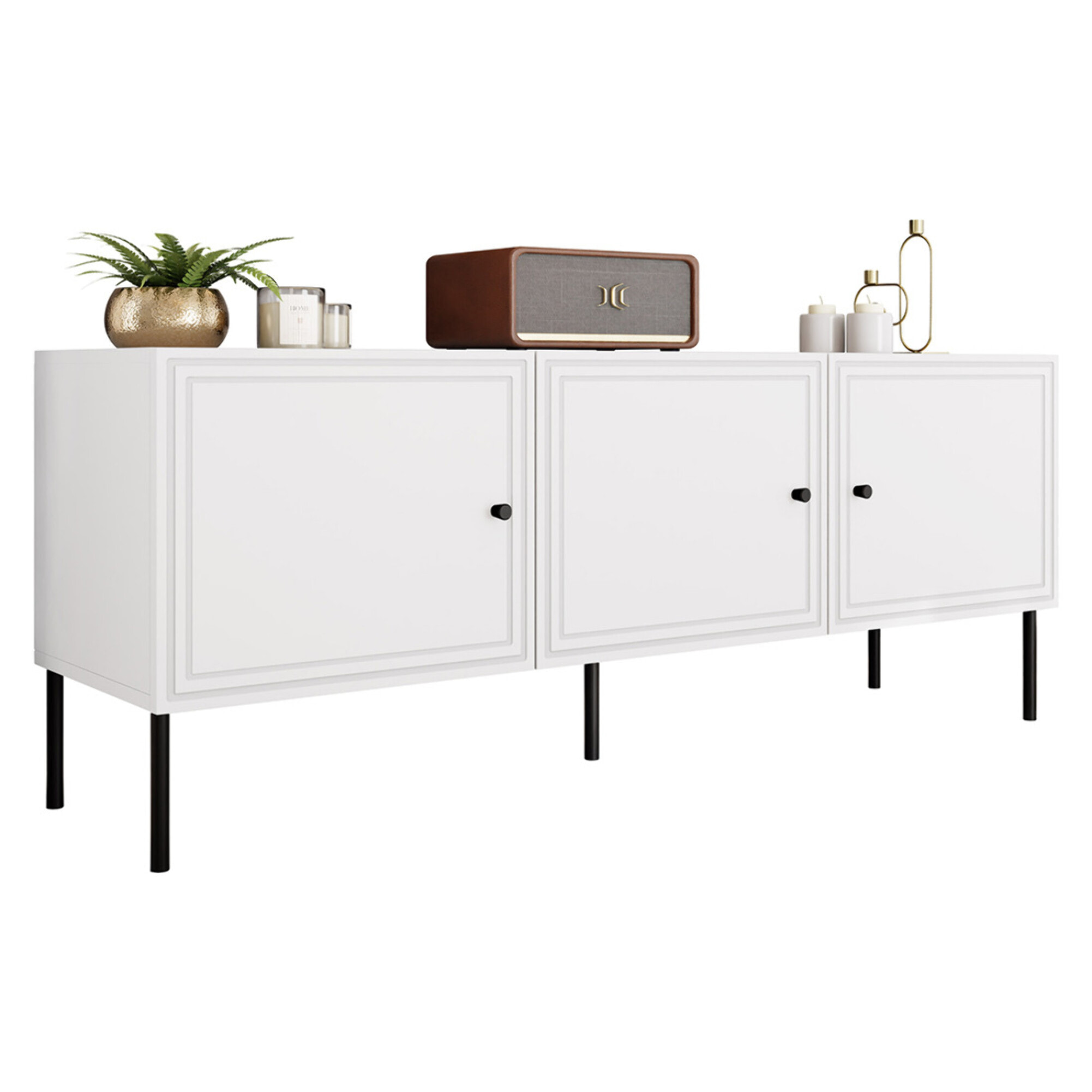 Lavaggi - meuble tv - 150 cm - Blanc