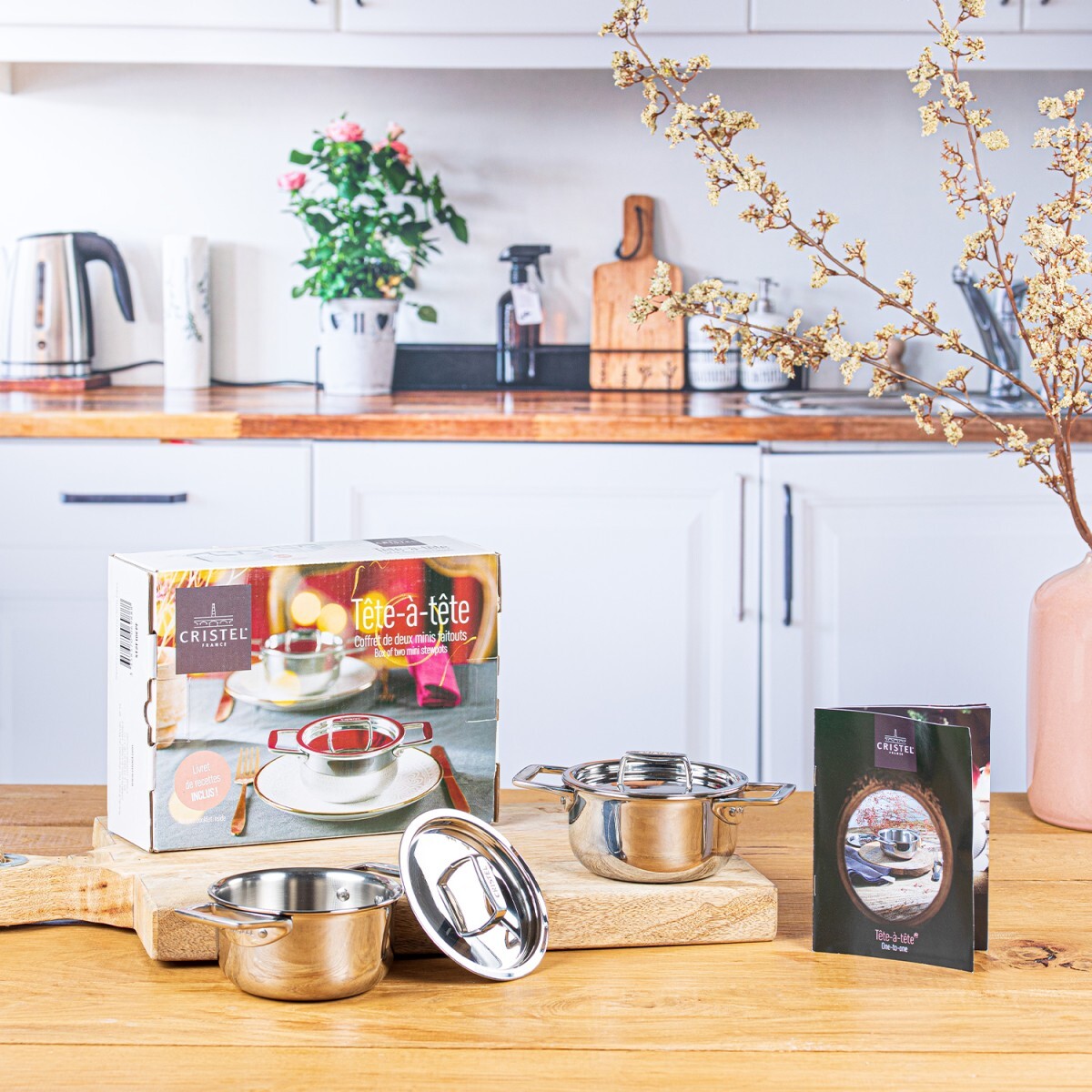 Cristel - Coffret de deux minis faitouts « tête à tête »