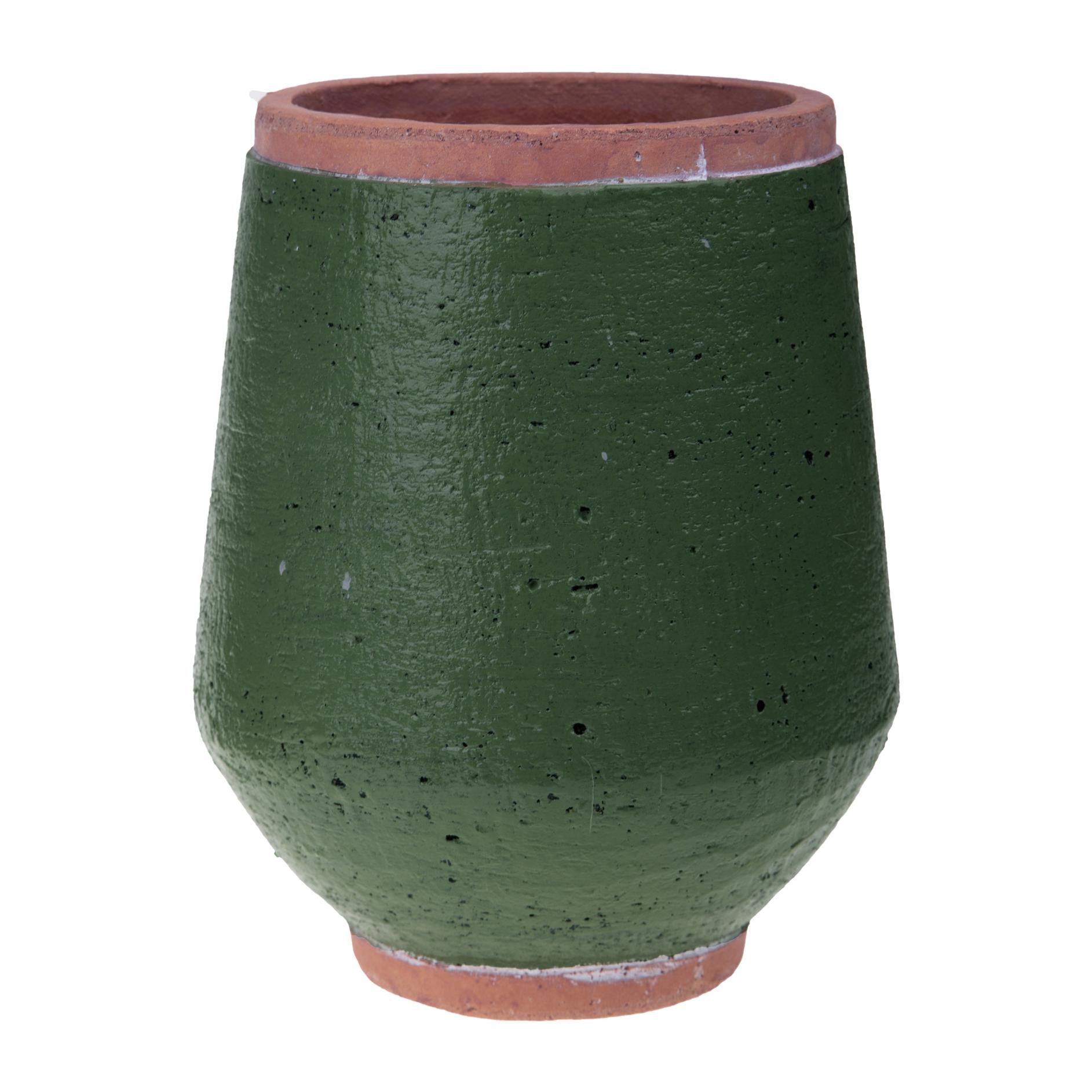 Vaso 24X24Xh.30 Cm - Pezzi 1 - 24X30X24cm - Colore: Verde - Bianchi Dino - Decori Casa E Complementi