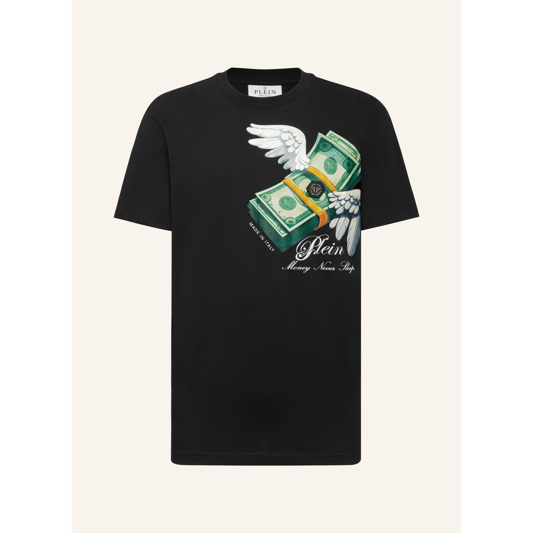 PHILIPP PLEIN T-Shirt Round Neck Ss MONEY