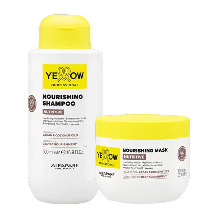 ALFAPARF Yellow Kit Nutritive Nourishing Shampoo 500ml + Mask 300ml