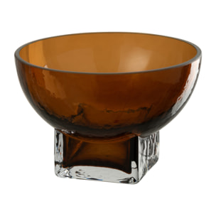 J-Line vase Carol - verre - brun - small