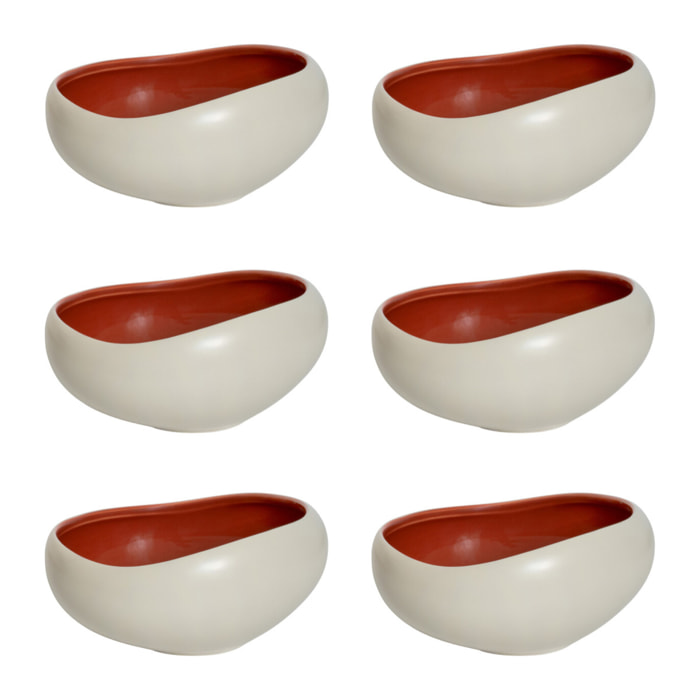 Kyma Rouge Cade - 6 coupelles 14 cm