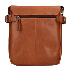 Borsa a tracolla  da uomo In Vera pelle Made in Italy 24x27x6 cm