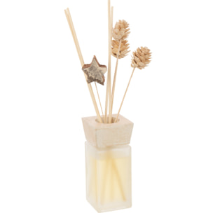 J-Line bâtonnets parfumés Fleurs Séchées - Cannelle - rotin - or