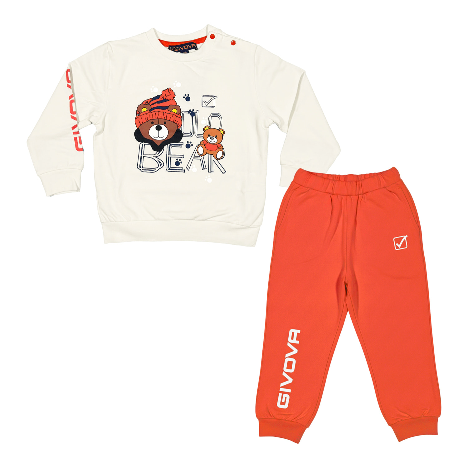 Tuta Bambina GIVOVA 9 / 36 Mesi Cotone Felpato