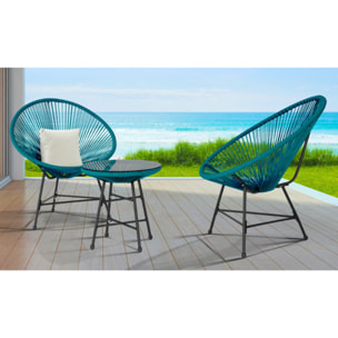 Salon de jardin Ibiza - Bleu