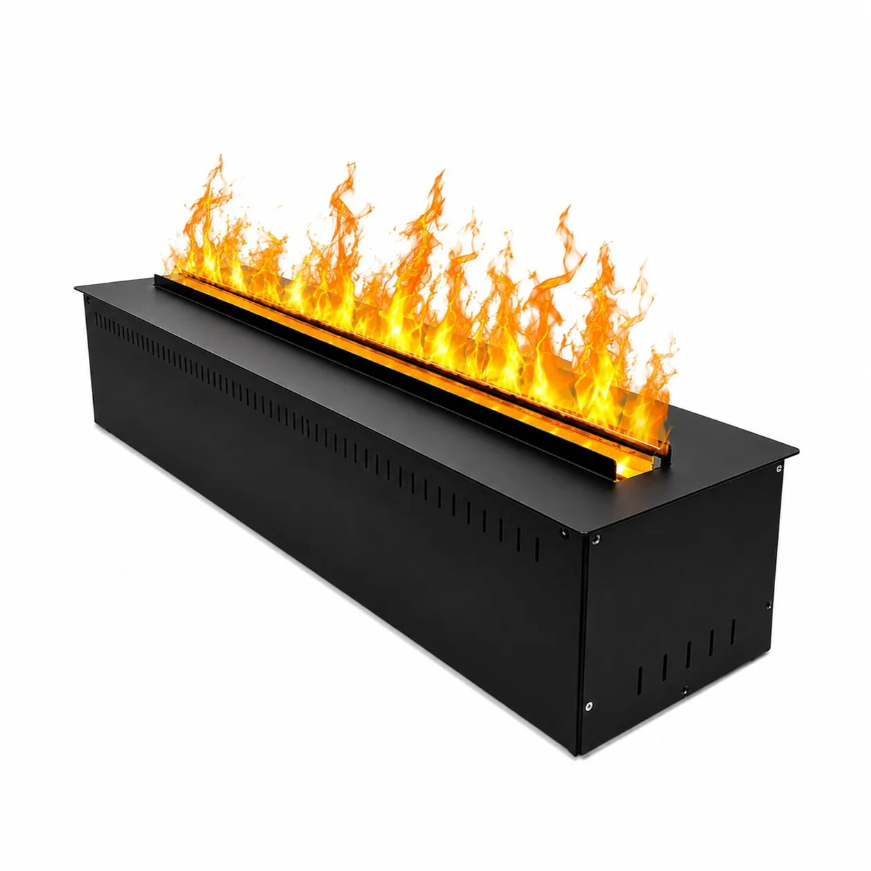 Vapor 75 - Inserto Camino Decorativo ad Acqua Senza Calore 75x17,8x22,7 cm con Effetto Fiamma a LED 3D Nero
