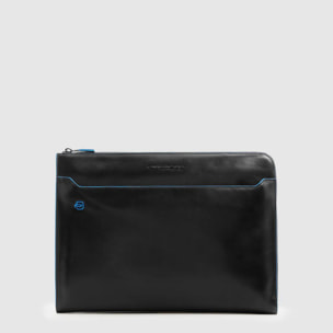 Piquadro Housse en cuir pour ordinateur avec poignées escamotables, protection RFID et poche pour AirPods®