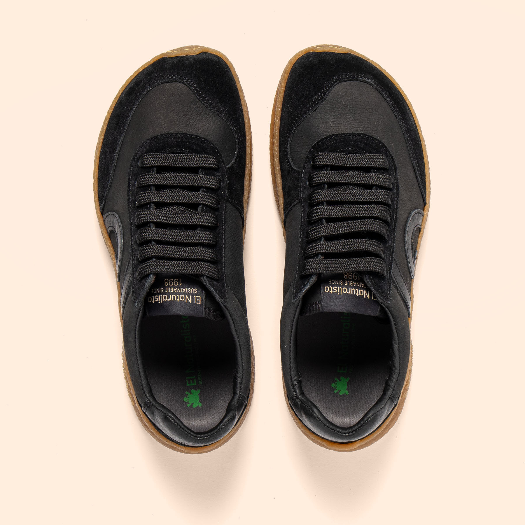 Zapatos N5435 MULTI LEATHER BLACK-CARAMELO/OROEL color Black-caramelo