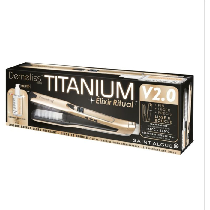 Lisseur vapeur SAINT ALGUE Titanium V2 Elixir Ritu