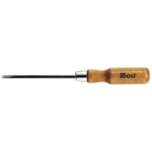 Tournevis BOST Manche bois électricien - Lame plate - 5 X 125 mm - 600070