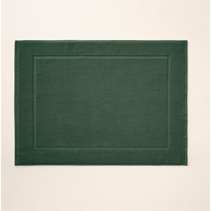 Tapis de bain coton peigné - 600 g/m2 emerald