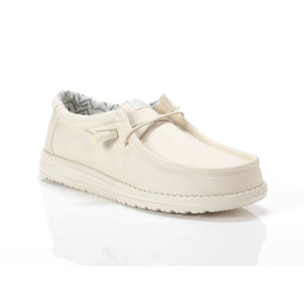 Sneakers Hey Dude Wally Canvas Bianco