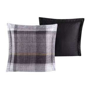 Lot de 2 Taies d'oreiller satin de coton imprimé