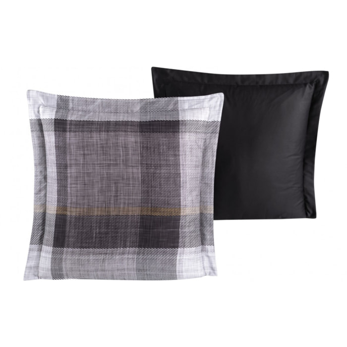 Lot de 2 Taies d'oreiller satin de coton imprimé