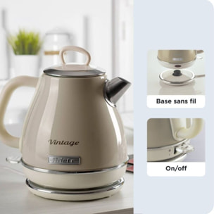 Bouilloire ARIETE vintage beige