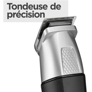 Tondeuse multi usages BABYLISS 11 en 1 MT812E, 4 hauteurs de coupe, précision 0,5 mm, autonomie 240 mn
