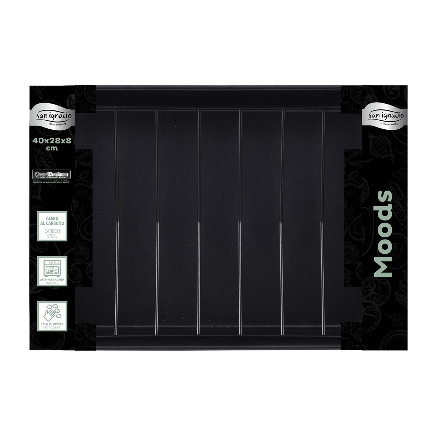 Bandeja para asados 40x28x8cm acero carbono Moods San Ignacio