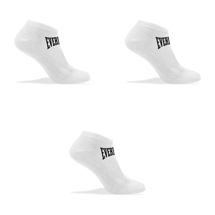 Set de 3 pares de calcetines everlast blancos talla