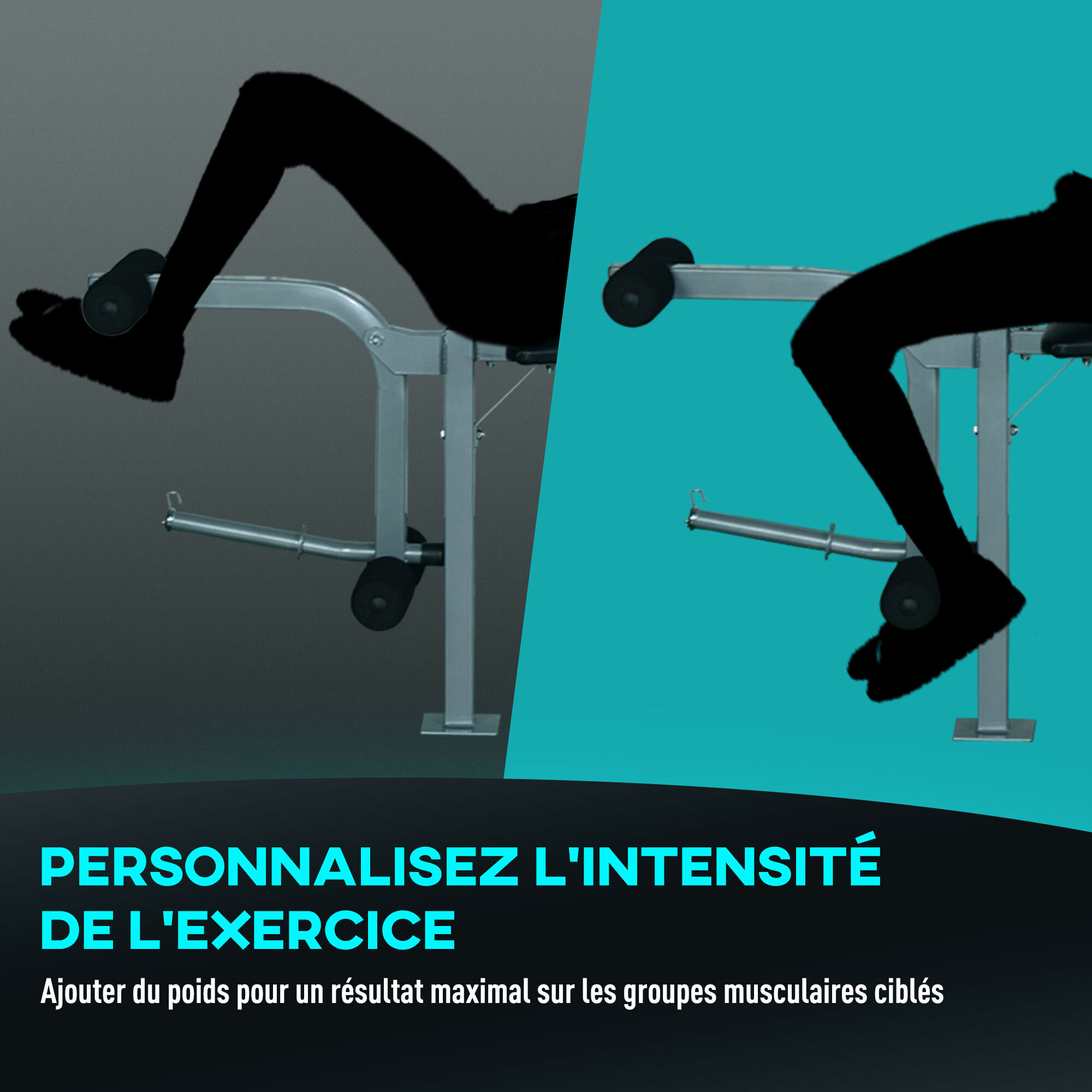 Banc de musculation Fitness entrainement complet dossier réglable curler