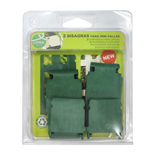 Pack 2 Bisagras Clickfence Verde