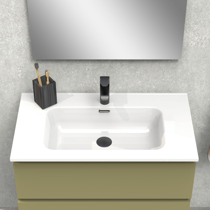 Conjunto de baño IRONA 3C, 80cm, incluye lavabo y espejo