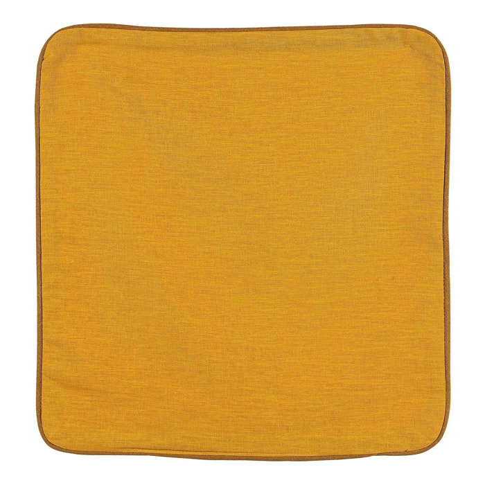 Housse de coussin en poly/lin - Orange