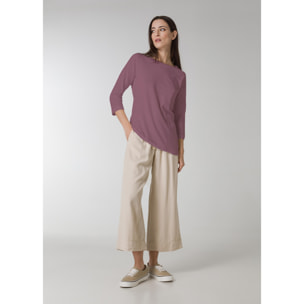 DEHA - T-shirt 3/4 SLEEVES T-SHIRT in cotone per donna