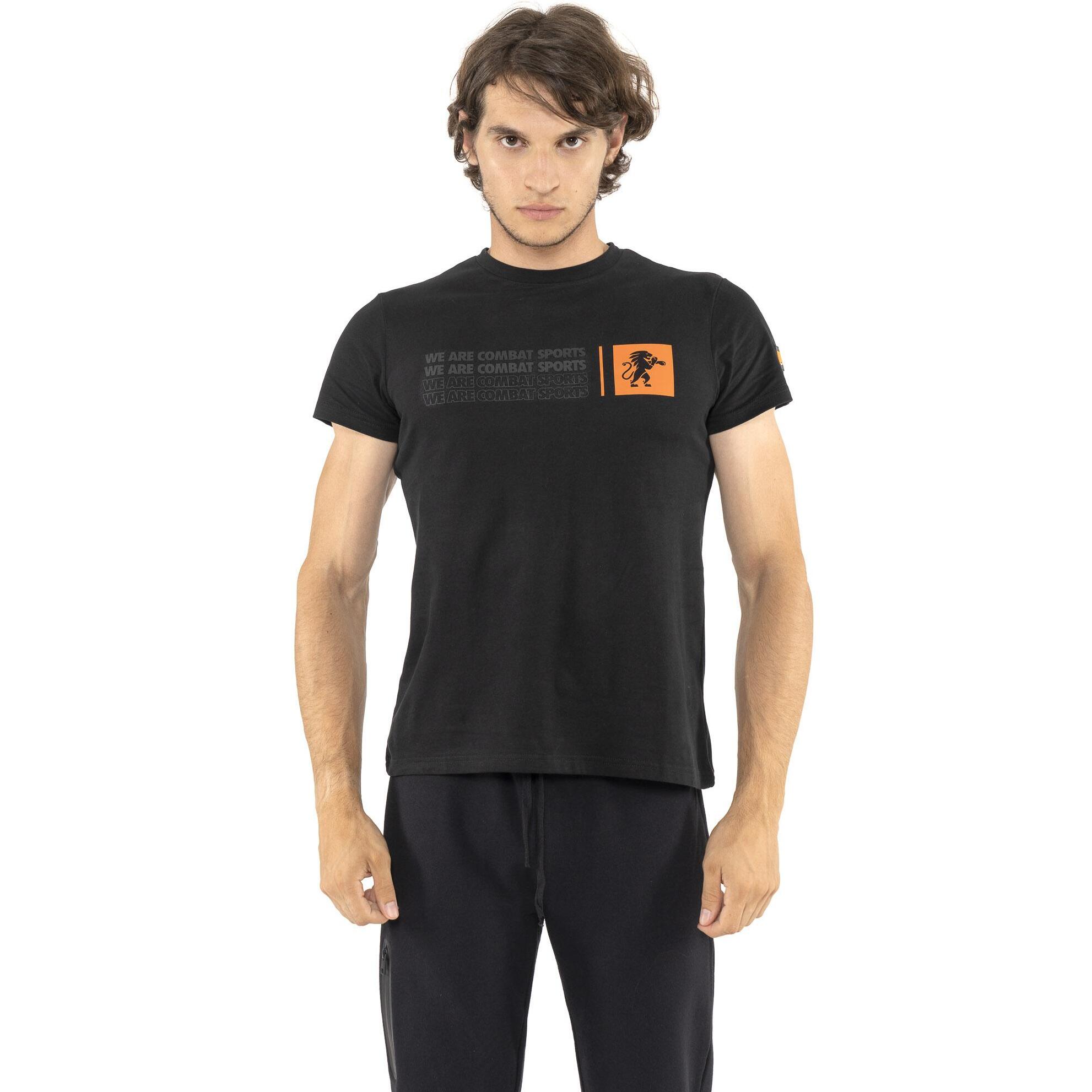 T-shirt a maniche corte in cotone elasticizzato "Tech"