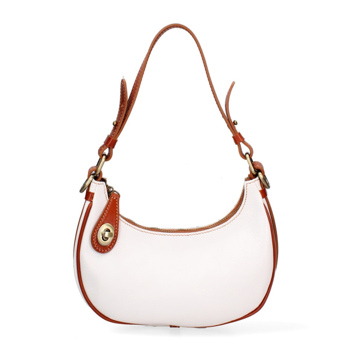 Borsa a spalla da donna - Modello False - Vera pelle - 25.0 x 18.0 x 8.0 cm